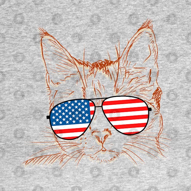 Patriot Cat by TJWDraws